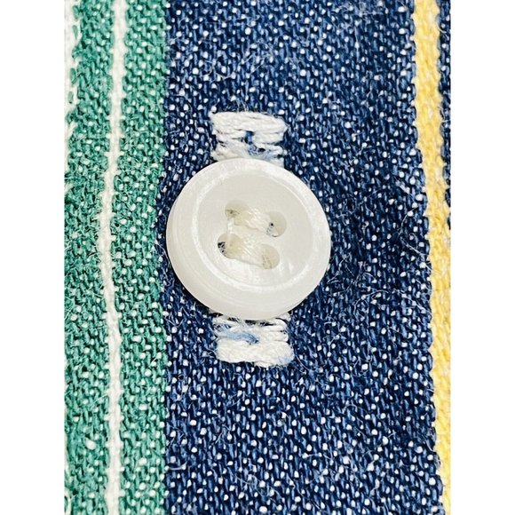 Panhandle Slim Men's 17.5 X 36 Western Thick Cotton Strip Shirt Collar  Vintage - Picture 10 of 10